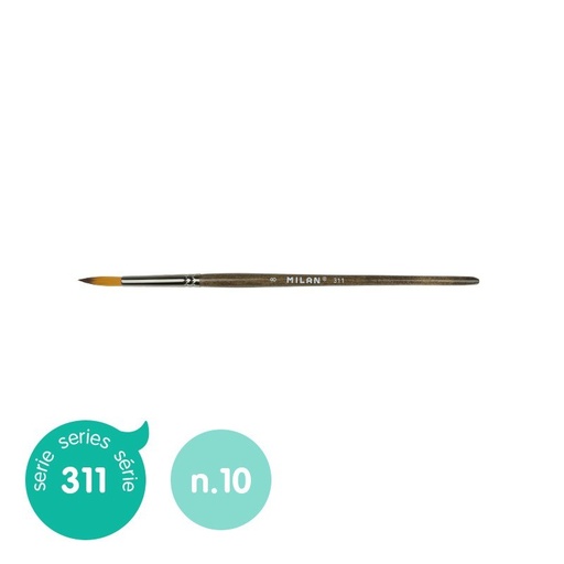 [80470] PINCEL SINTÉTICO REDONDO SERIE 311, Nº 10 MILAN 80470
