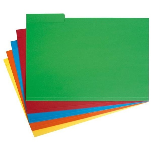 [00031152] GRAFOPLÁS SUBCARPETA CON PESTAÑA LATERAL FOLIO CARTULINA NARANJA -50U-