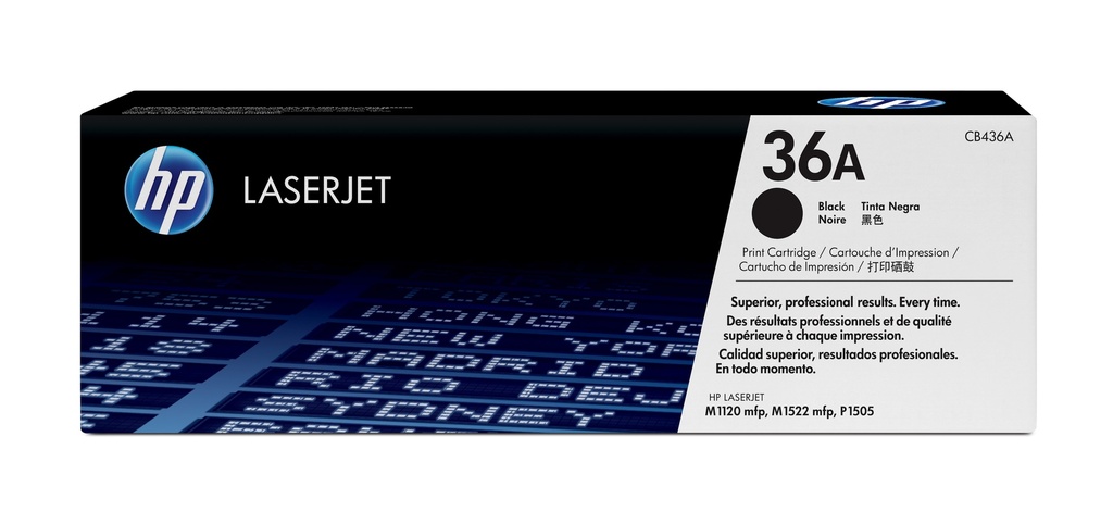 Cartucho de tóner original LaserJet 36A negro