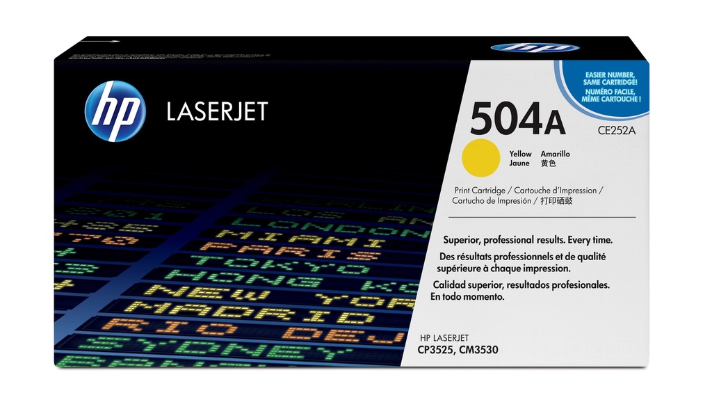 Cartucho de tóner original LaserJet 504A amarillo