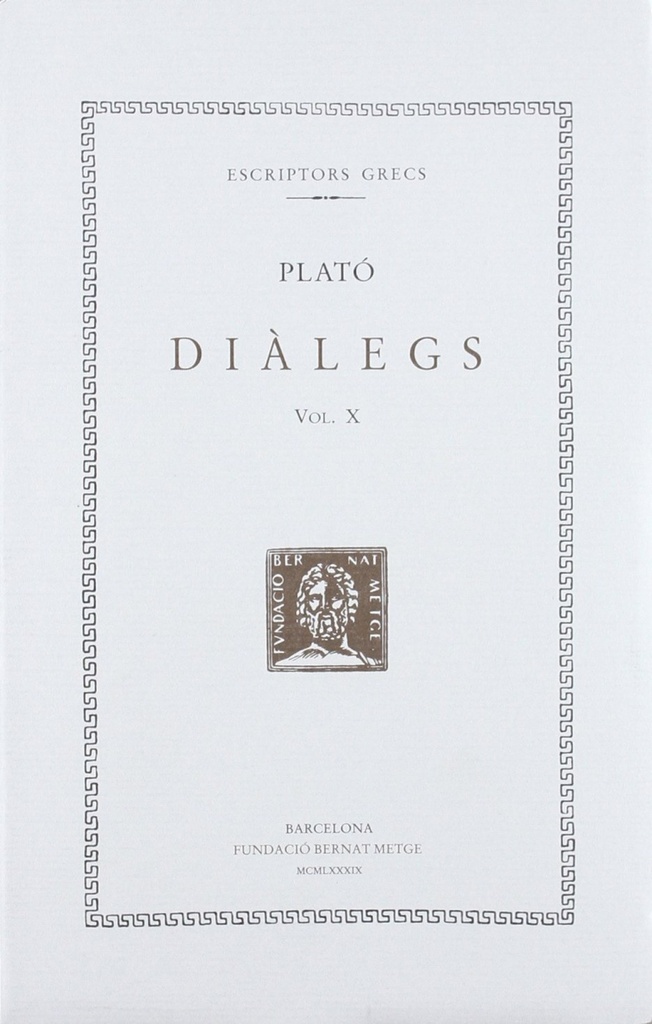 Diàlegs (vol. X): La República (llibres I-V)