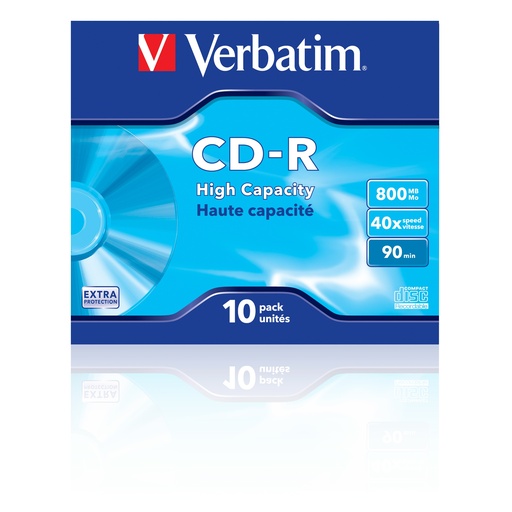 [43428] CD-R High Capacity 800 MB 40x 10 pieza(s)
