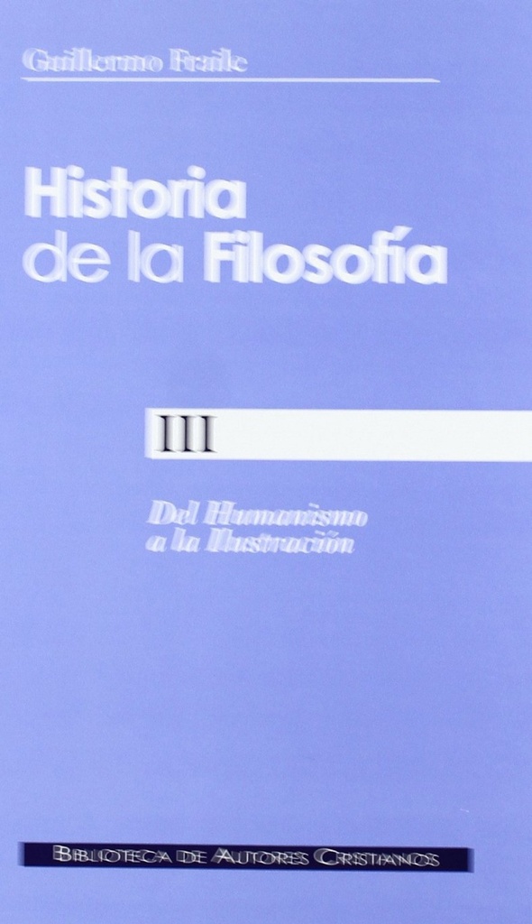 Historia de la filosofía iii