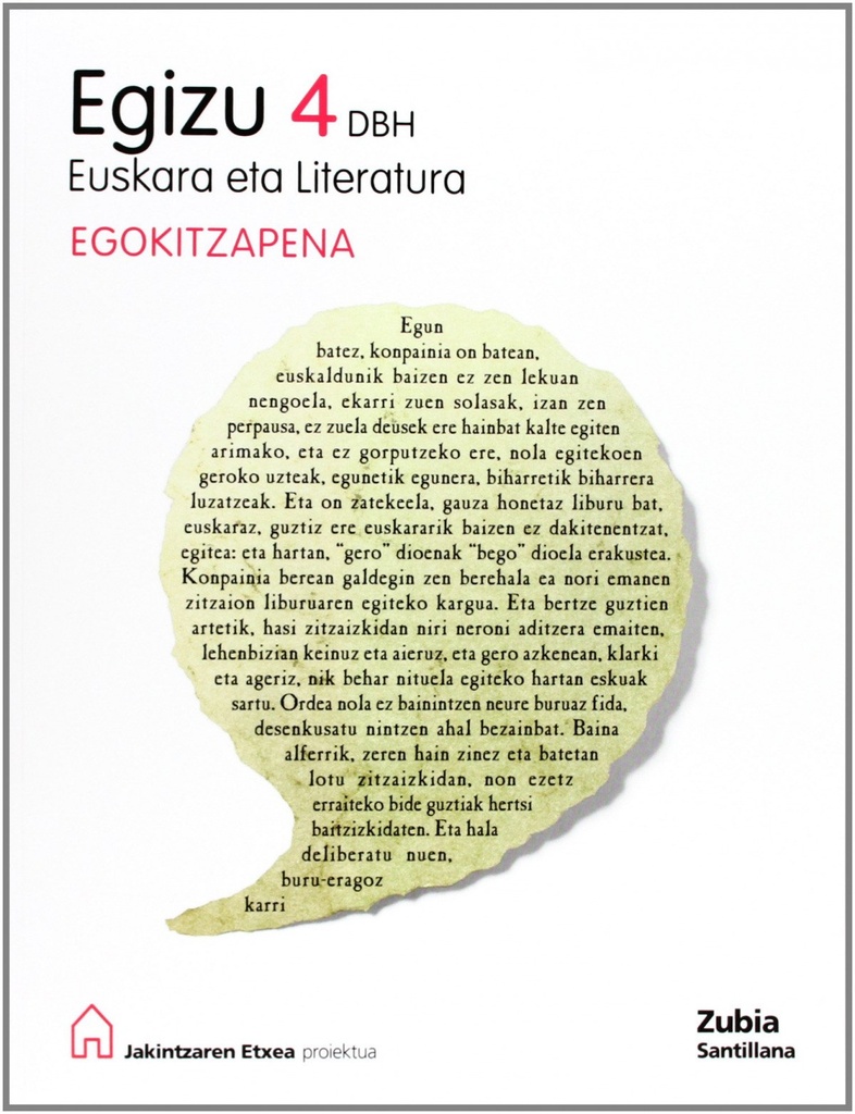 Egizu euskera lit.egokitzapena