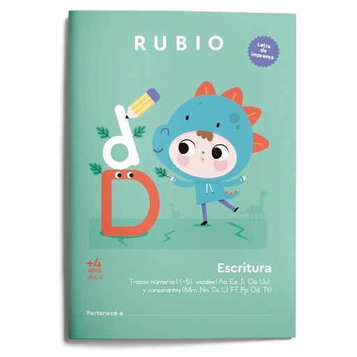 [CIMP4_1] CUADERNO RUBIO A4 ESCRITURA IMPRENTA 4