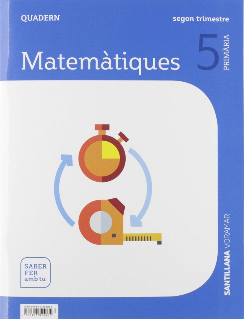 QUADERN MATEMATIQUES 2 5E.PRIMARIA. SABER FER AMB TU. VALENCIA 2019