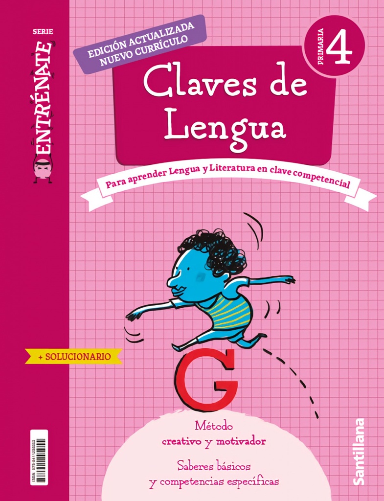 CUADERNO CLAVES LENGUA 4T.PRIMARIA. SERIE ENTRÉNATE. CATALUNYA 2023
