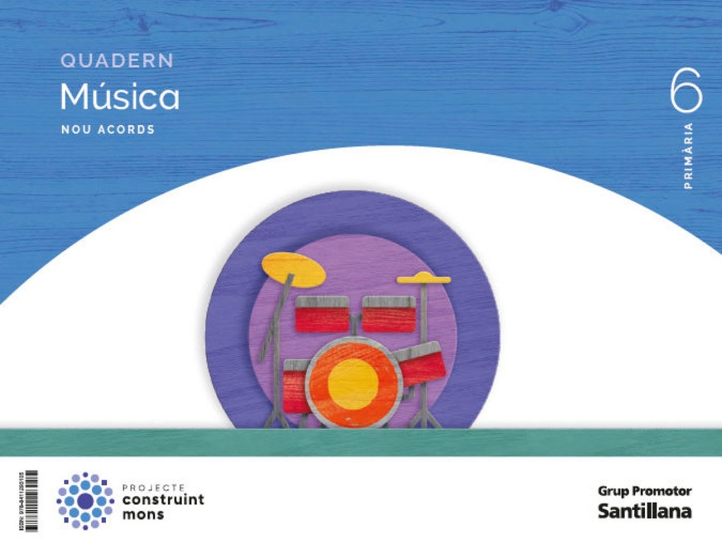 QUADERN MÚSICA 6E.PRIMARIA. NOU ACORDS. CATALUNYA 2023