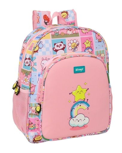 MOCHILA JUNIOR ADAPTABLE A CARRO Mr. WONDERFUL COMIC 32x38x12cm