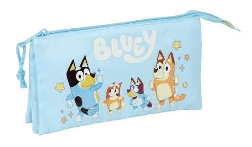 PORTATODO TRIPLE BLUEY READY 22x12x3cm