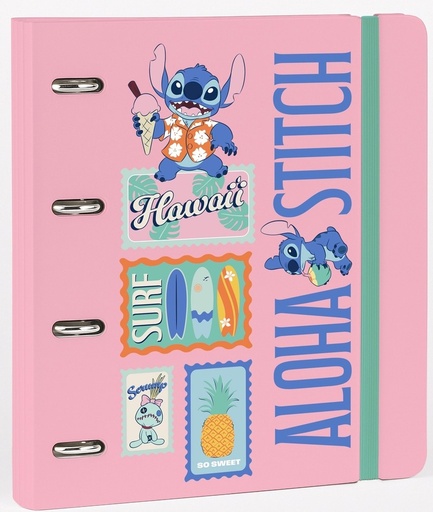 CARPETA 4 ANILLAS PP DISNEY STITCH