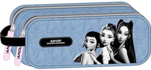 PORTATODO DOBLE K-POP Demon Hunters - HUNTRIX 21x8x6cm