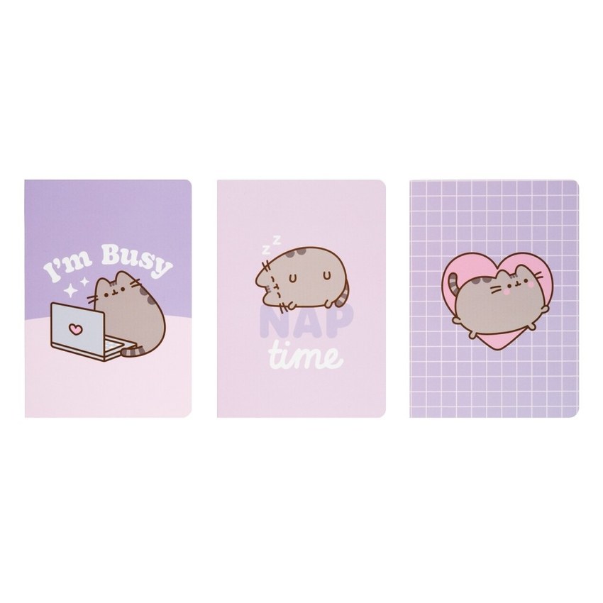 PACK 3 CUADERNOS A5 PUSHEEN MOMENTS