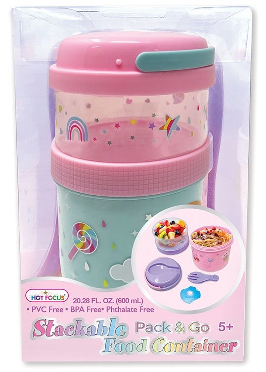SET CAJA PORTA MERIENDAS RAINBOW