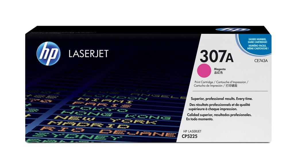 Cartucho de tóner original LaserJet 307A magenta