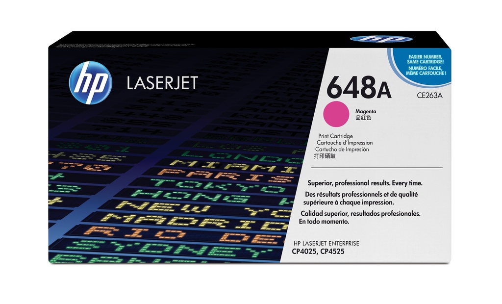 Cartucho de tóner original LaserJet 648A magenta