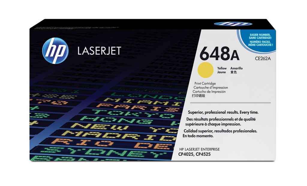 Cartucho de tóner original LaserJet 648A amarillo