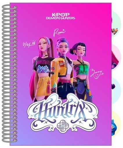 BLOC DE NOTAS A7 K-POP Demon Hunters - STATIONERY 7,4x10,5cm
