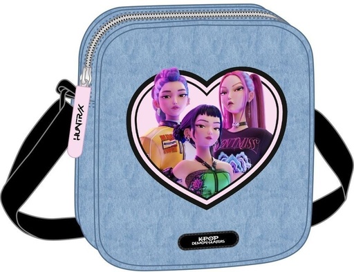 BOLSITO BANDOLERA K-POP Demon Hunters - HUNTRIX 16x18x4cm