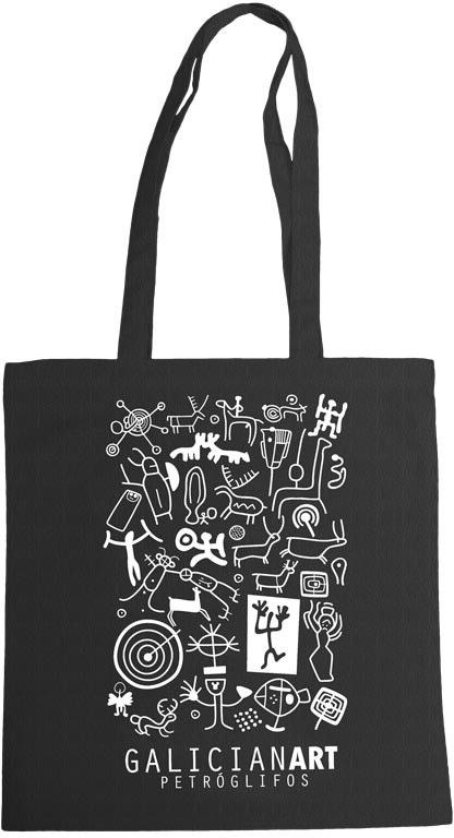 BOLSA PETROGLIFOS NEGRO