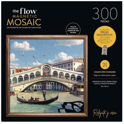 PUZZLE MAGNETICO FLOW MOSAIC 300PIEZAS VENECIA CON MARCO
