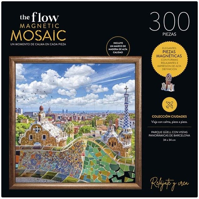 PUZZLE MAGNETICO FLOW MOSAIC 300 PIEZAS GAUDI CON MARCO