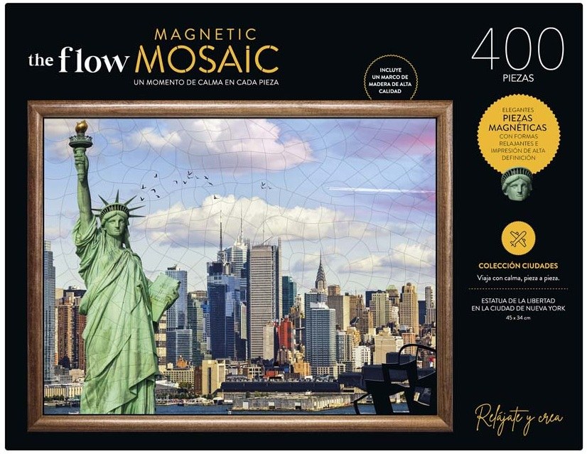 PUZZLE MAGNETICO FLOW MOSAIC 400 PIEZAS NEW YORK CON MARCO