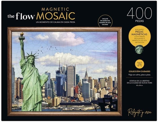 PUZZLE MAGNETICO FLOW MOSAIC 400 PIEZAS NEW YORK CON MARCO