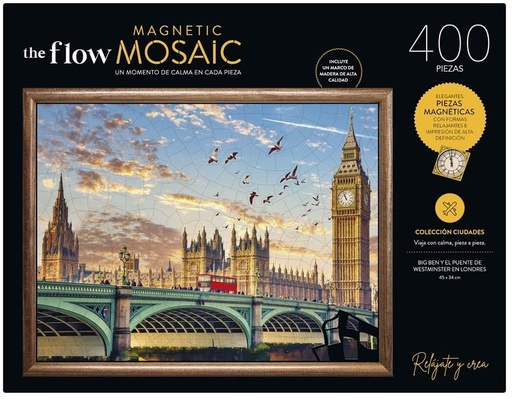 PUZZLE MAGNETICO FLOW MOSAIC 400 PIEZAS LONDON CON MARCO