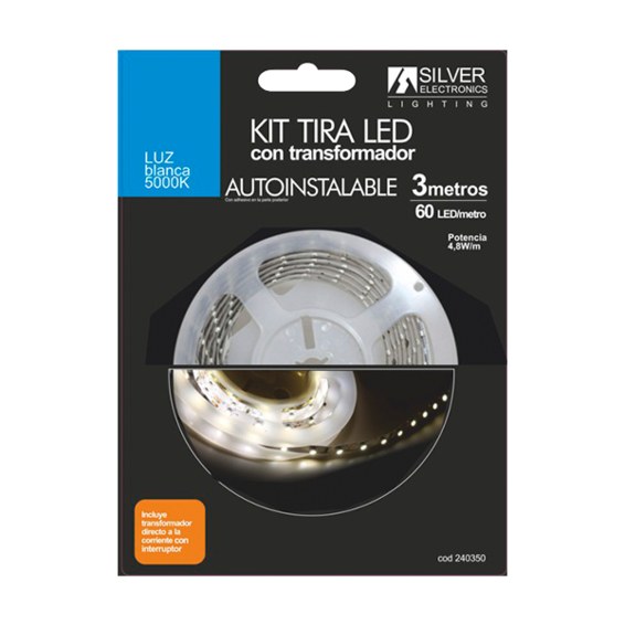 KIT tira LED 3m 4,8W/m 5000K