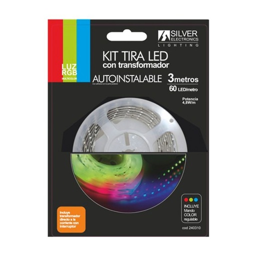 [240310] KIT tira LED 3m 7,2W/m RGB