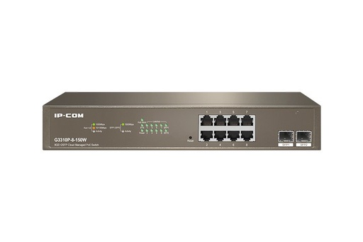[G3310P-8-150W] G3310P-8-150W switch Gestionado L2 Gigabit Ethernet (10/100/1000) Energía sobre Ethernet (PoE) Gris