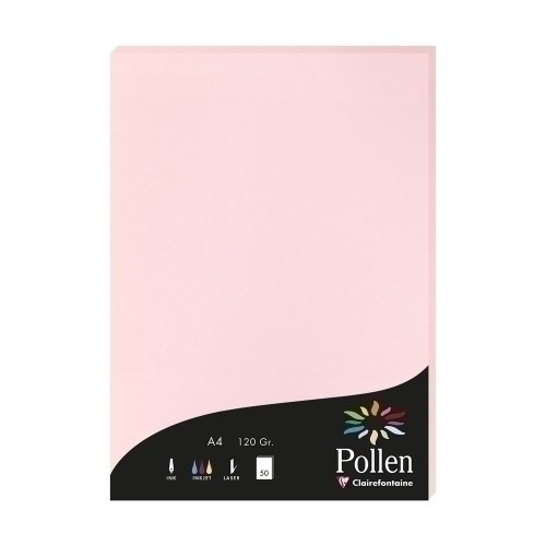 PAPEL CLAIREFONTAINE POLLEN A4 50h ROSA