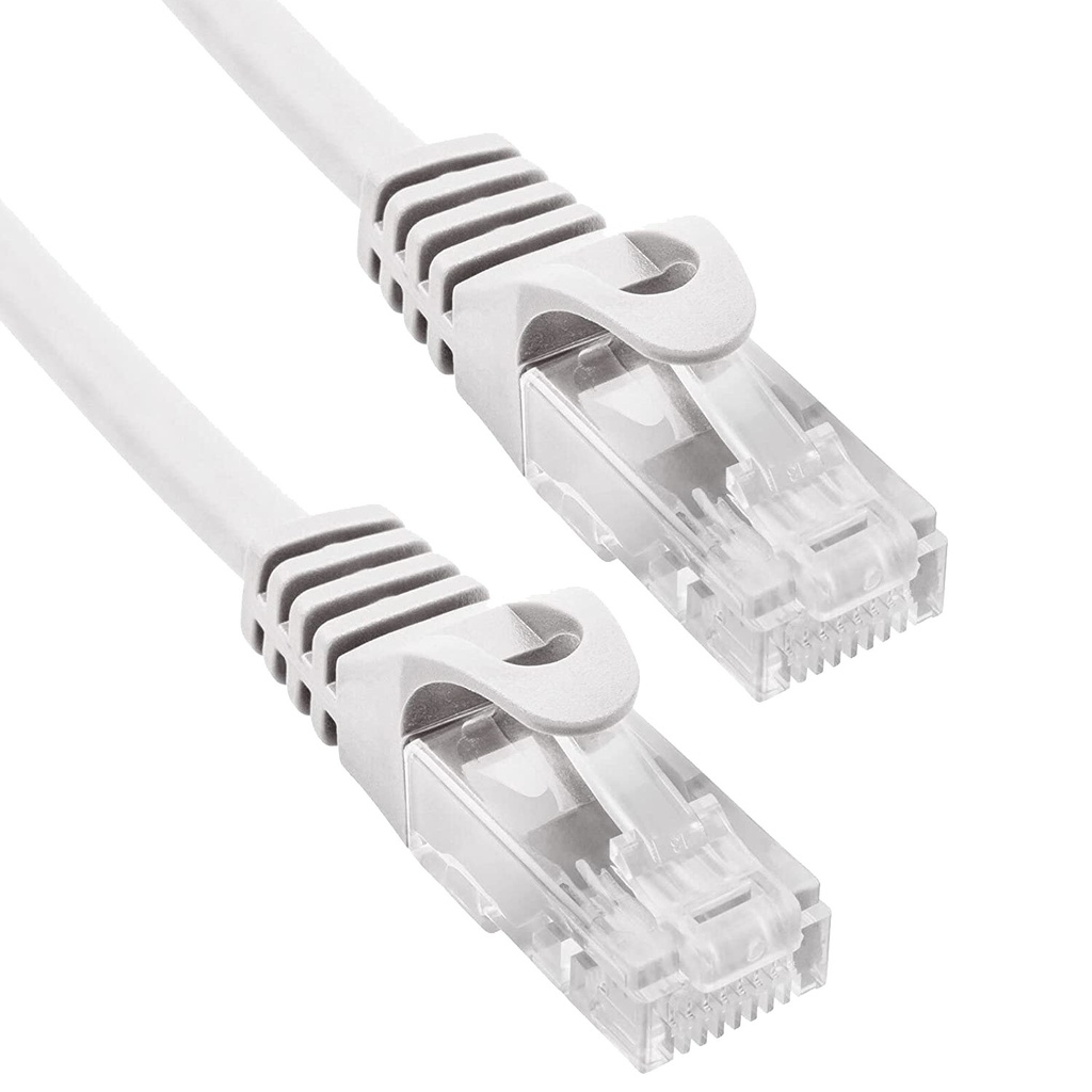 Cable de Red 100% Cu Cat.6 UTP Sólido Gris 1M