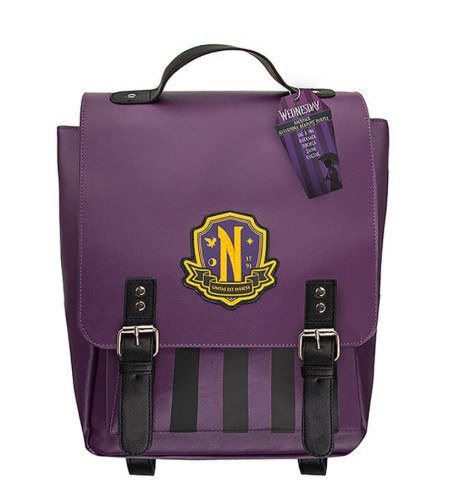 [CR2482] MOCHILA NEVERMORE ACADEMY MORADO CINEREPLICAS CR2482