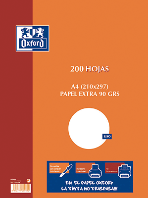 [17102199] OXF RESMILLERIA 100H A4 90G LIS 17102199