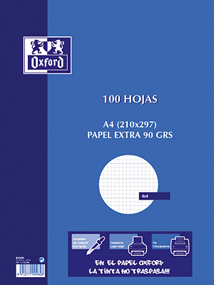 [17102299] OXF RESMILLERIA 100H A4 90G 4X4 17102299