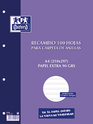 OXF REC 100H A4 90G PT3.5C/M 121051994