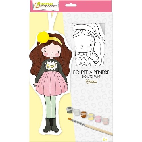 KIT MANU. MUÑECA PARA PINTAR CLARA