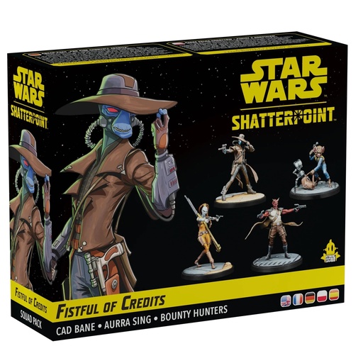 [841333122577] Star Wars: Shatterpoint - Fistful of Credits: Cad Bane Squad Pack Figura