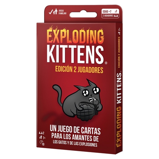 [EKIEK09ES] Exploding Kittens EKIEK09ES juego de tablero Exploding Kittens Edición 2 Jugadores 10 min Juego De Cartas Partido
