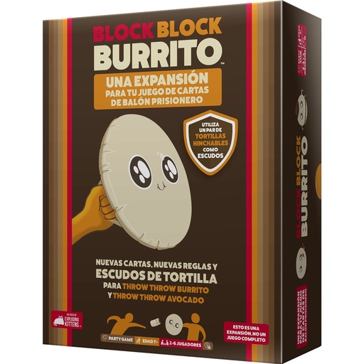 [EKITTB03ES] Exploding Kittens EKITTB03ES juego de tablero Block Block Burrito 15 min Juego De Cartas Partido
