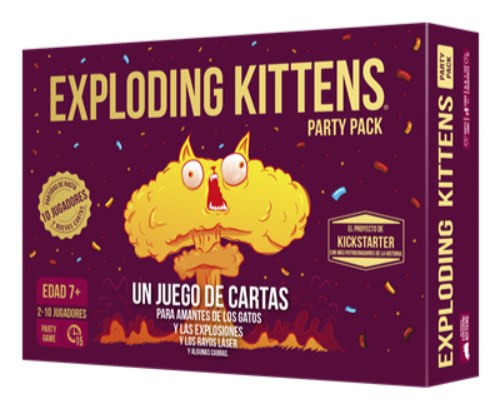 EKIEK04ES juego de tablero Exploding Kittens Party Pack 15 min Juego De Cartas Partido