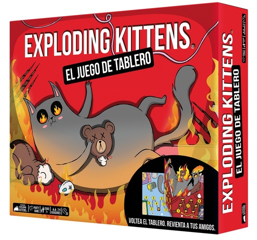 [EKIBG01ES] Exploding Kittens EKIBG01ES juego de tablero Exploding Kittens: The Board Game 20 min Juego de mesa Partido