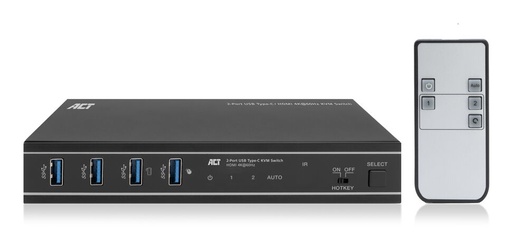 [AC7922] Conmutador KVM USB-C/HDMI 4K a 60 Hz de 2 puertos