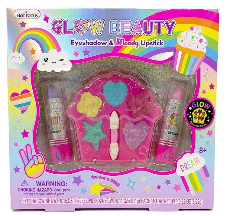 SET DE SOMBRA DE OJOS Y LAPIZ LABIAL RAINBOW