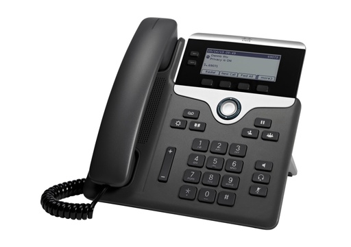 [CP-7821-K9=] 7821 teléfono IP Negro, Plata 2 líneas