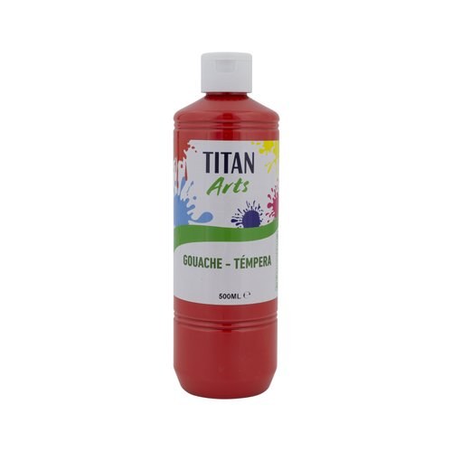 [198003212] TEMPERA TITAN AC ESC.500ml ROJO
