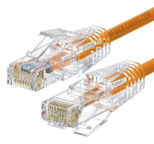[WPC-PAT-6AU002O-S] WPC-PAT-6AU002O-S cable de red Naranja, Transparente 0,2 m Cat6a U/UTP (UTP)