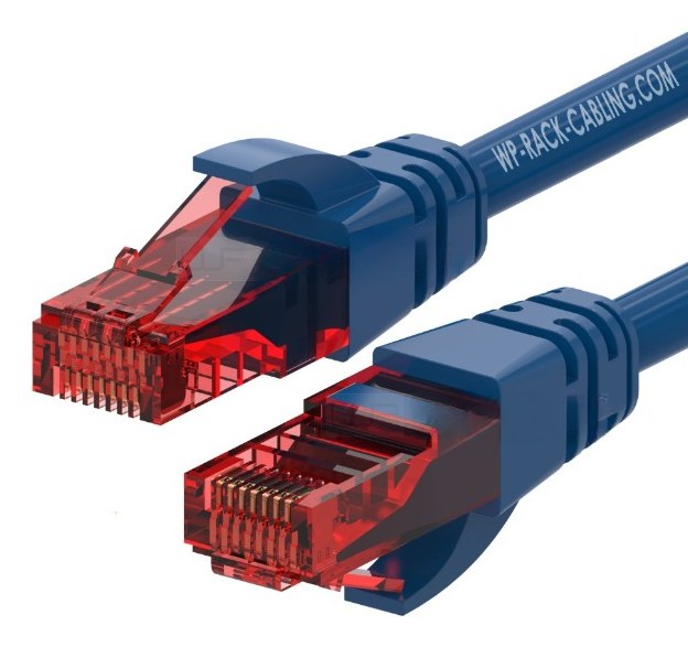 [WPC-PAT-6U002B] WPC-PAT-6U002B cable de red Azul, Rojo 0,2 m Cat6 U/UTP (UTP)